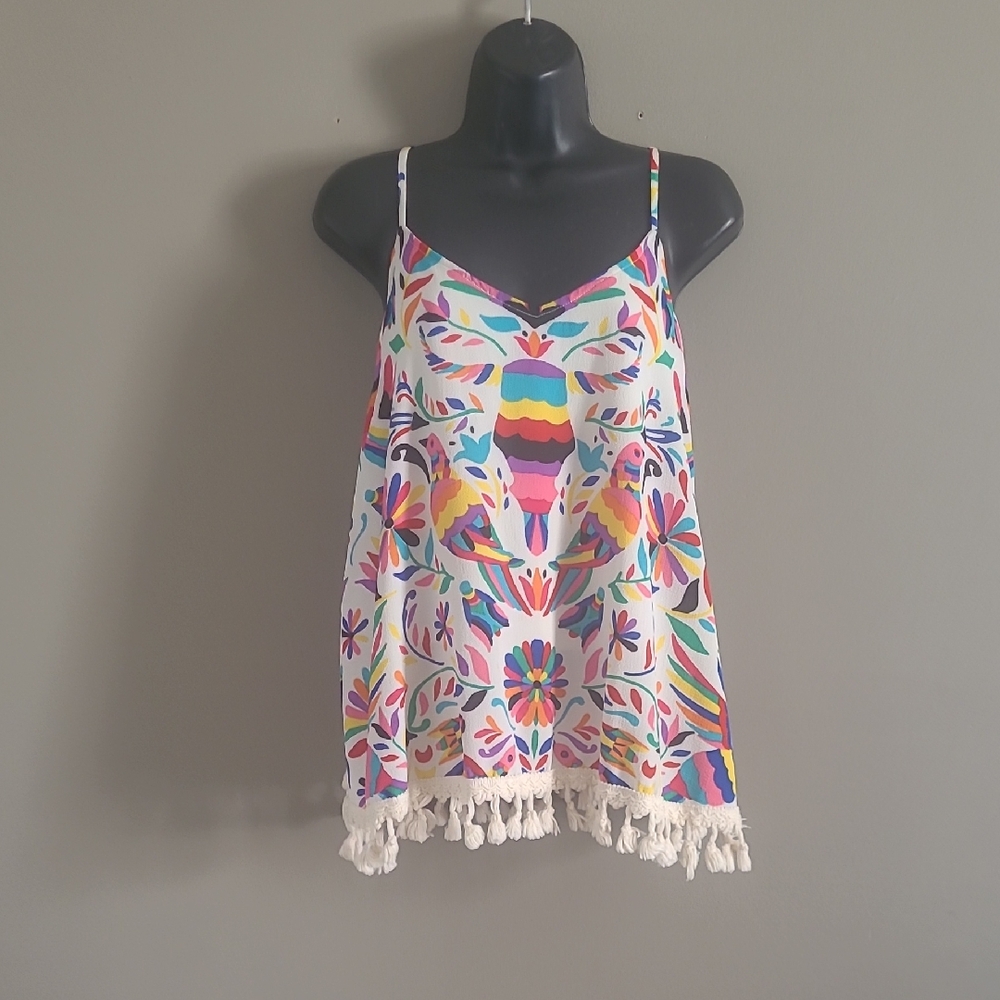 Judith March Multicolor Tassel Top Size L Y2K inspired
